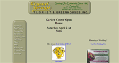 Desktop Screenshot of crystalspringsflorist.com