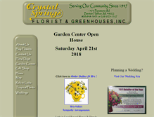 Tablet Screenshot of crystalspringsflorist.com